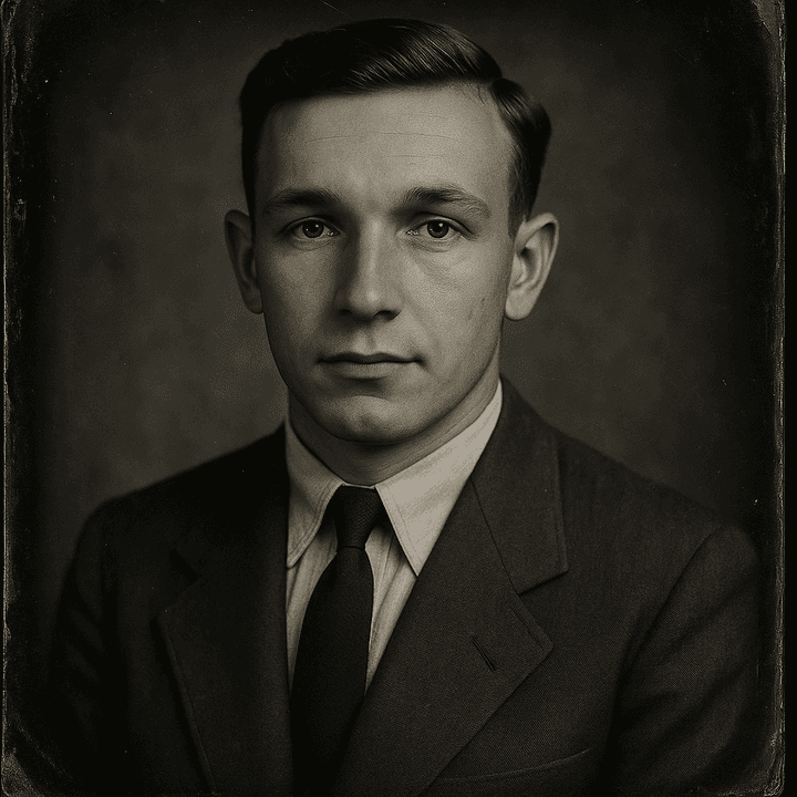 An old photograph restored in the Ambrotype & Tintype Revival style