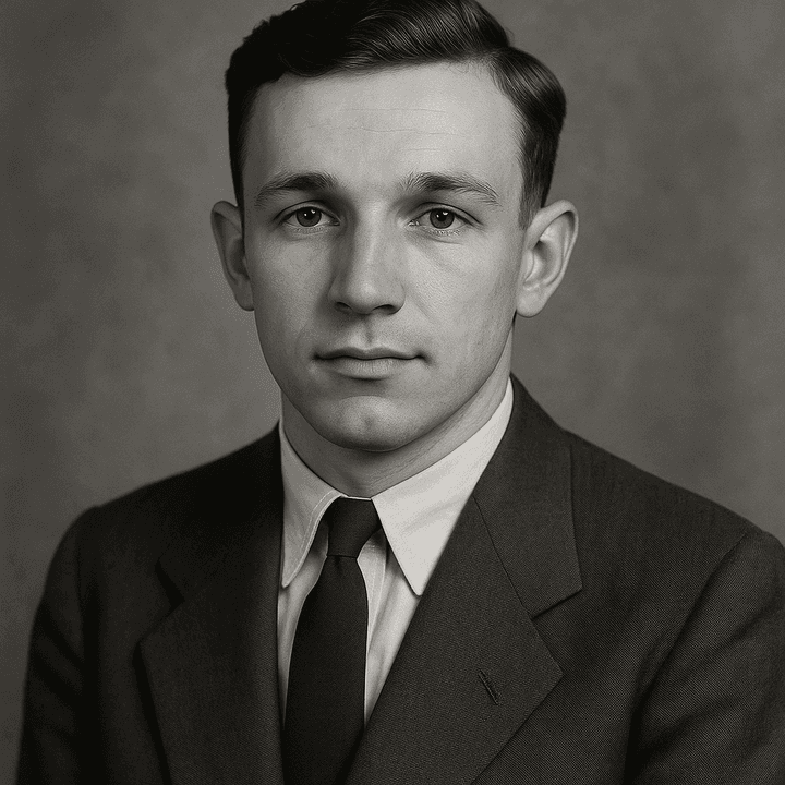 An old photograph restored in the Museum Archival Monochrome style
