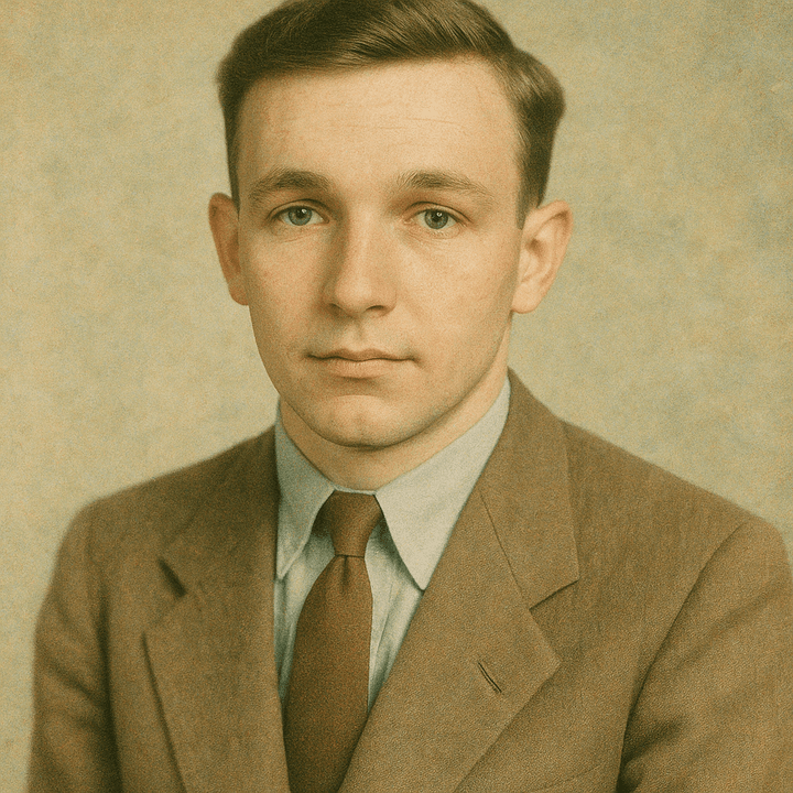 An old photograph restored in the Autochrome Bloom style