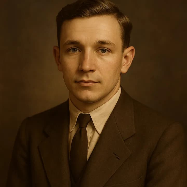 An old photograph restored in the Edwardian Society Portrait style
