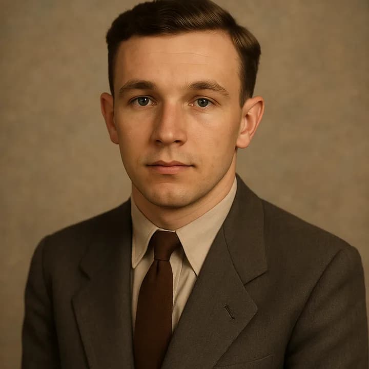 An old photograph restored in the Gentle Colourised Photograph style