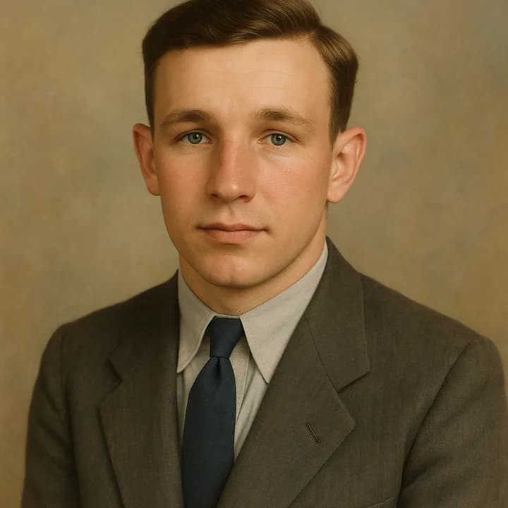 An old photograph restored in the Hand-Tinted Photograph style