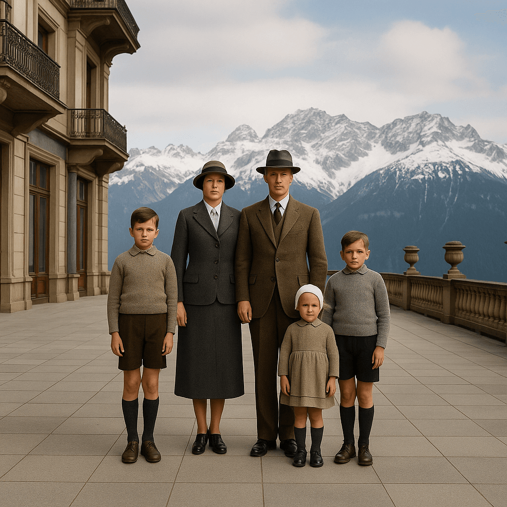 An old photograph restored in the Modern Digital Photograph style