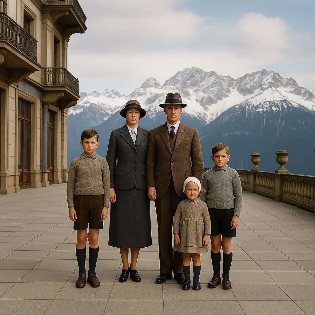 An old photograph restored in the Modern Digital Photograph style